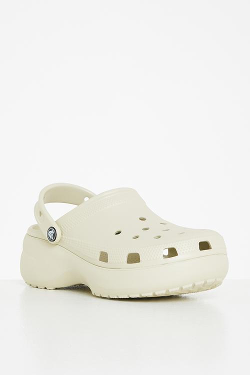 Classic platform clog w - bone