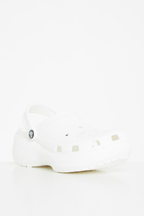 Classic platform clog w - white