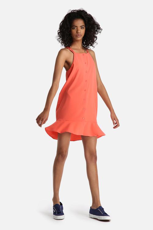 Wide Slip Relax Frill Dress