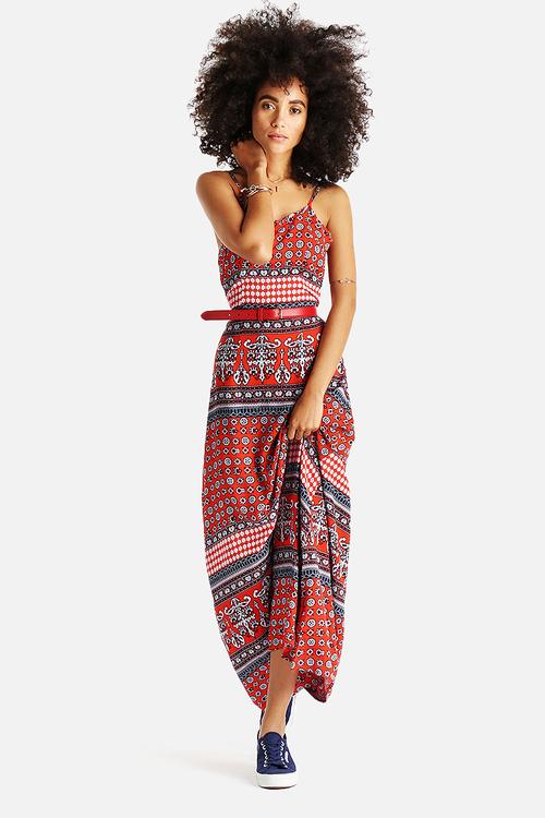 Tribal Print Maxi Dress