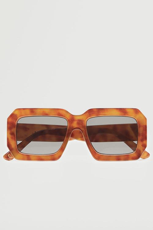 Tortoiseshell retro sunglasses - chocolate