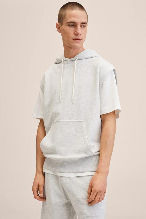 Sweatshirt sleeveless xale - light heather grey