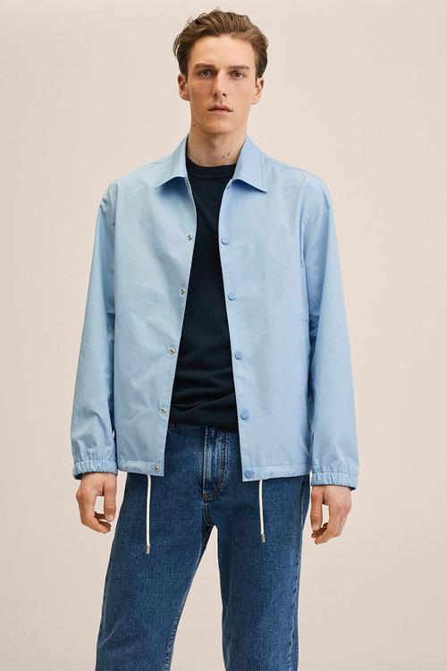 Corinto Light cotton jacket - sky blue