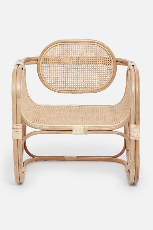 Sophie Rattan chair with weaving - natural