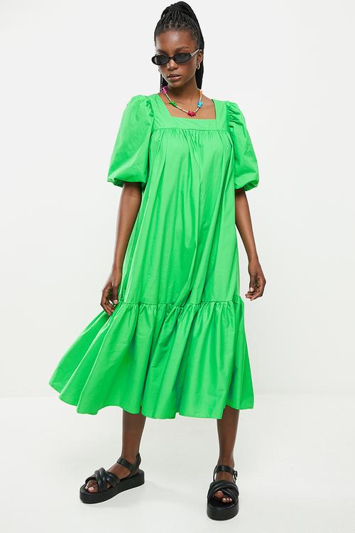 Ladies dress - bright green