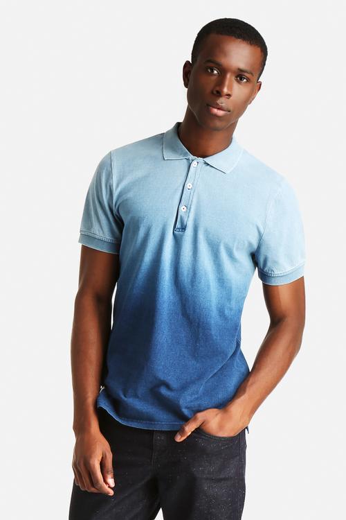 Dip Dye Indigo Polo