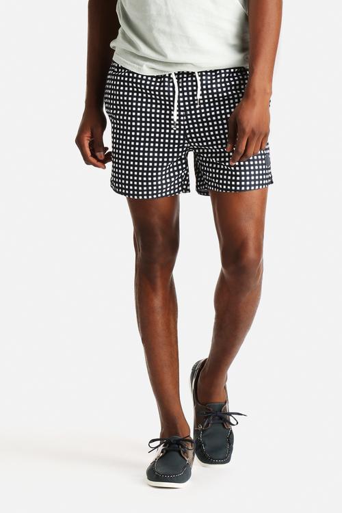Grid Print Swimshort