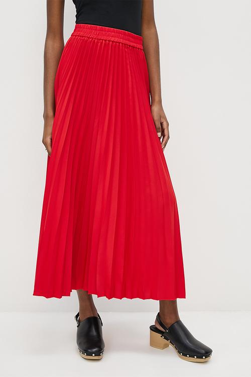 Maxi pleat  - red