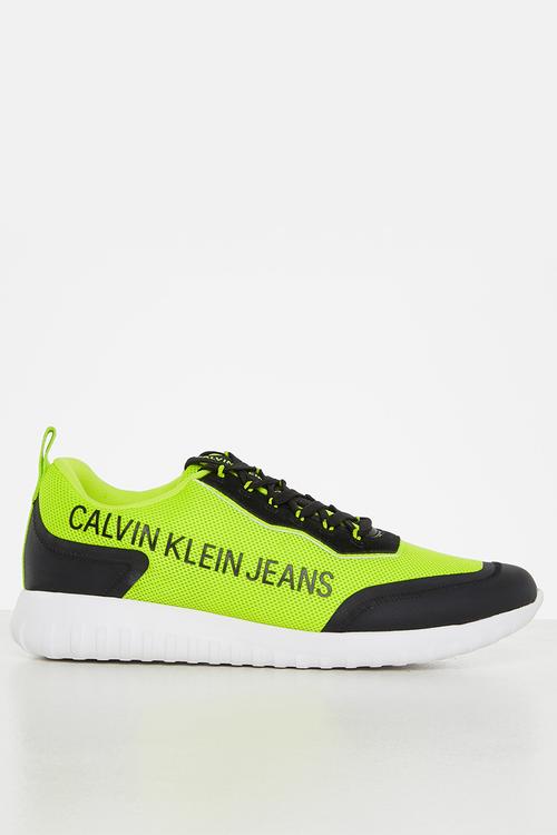 Ck runner laceup sneaker eva inst mens - yellow & black 