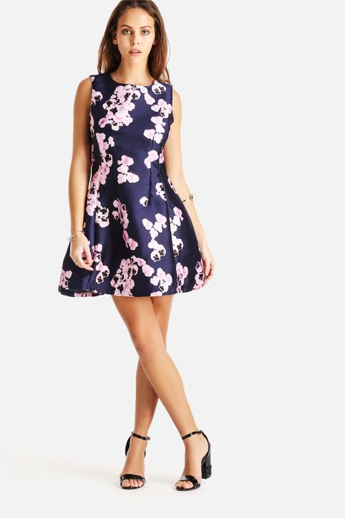 Pretty Floral Skater Dress
