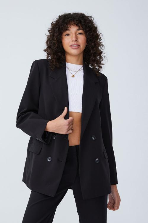 Oversized blazer - black