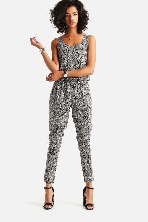 Choice Placket Jumpsuit