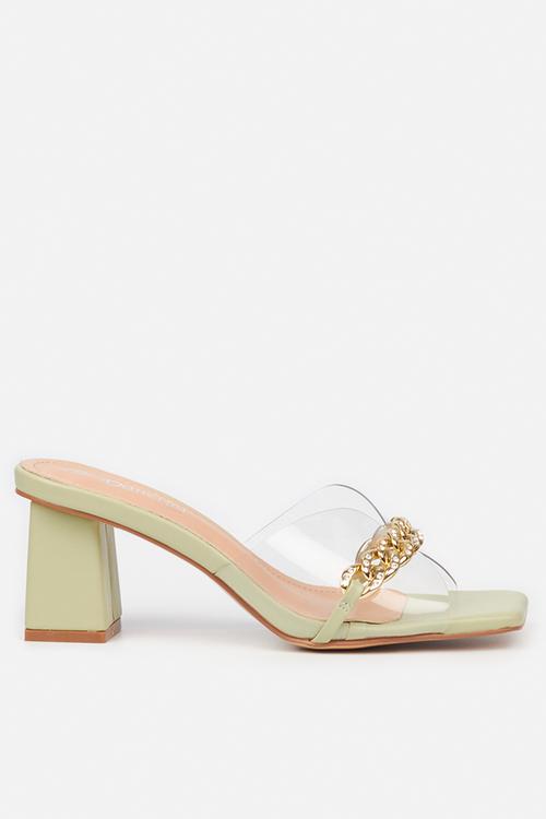 Zoya 1 mule block heel - mint