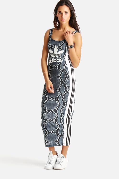 La Print Long Dress