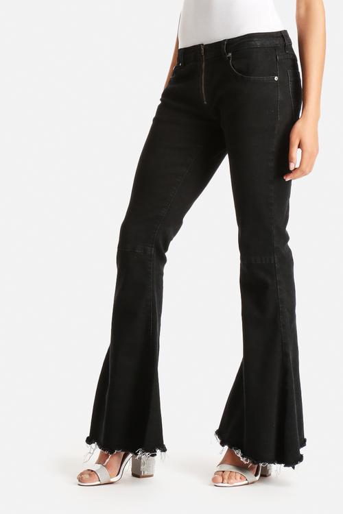 Flare Zip Jeans 