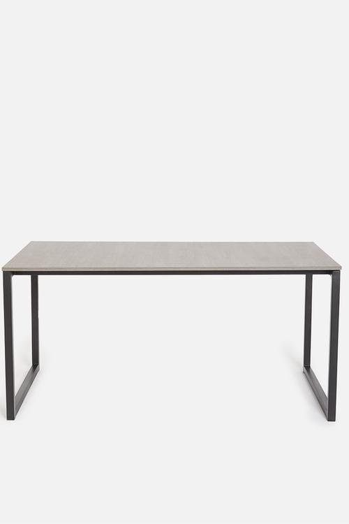 Floating top dining table - neutral & black 