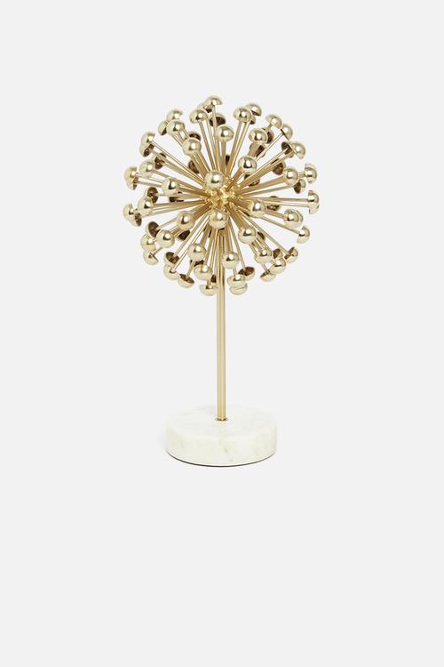 Sparks decorative marble sculpture - gold
