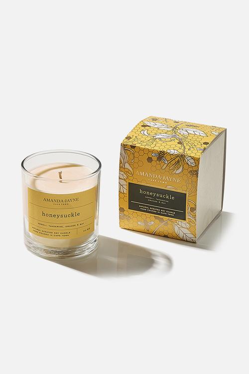 Honeysuckle glass collection candle