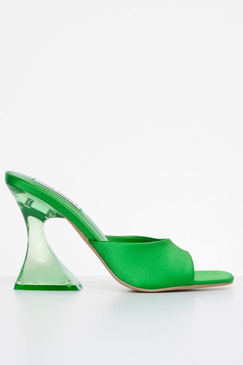 Sky-high mule heel - green 