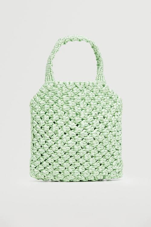 Crochet mini bag - green