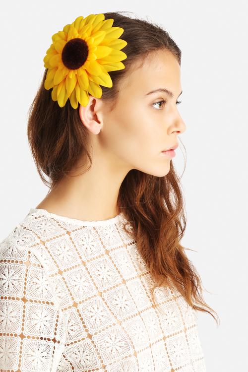 Sunflower hair slide