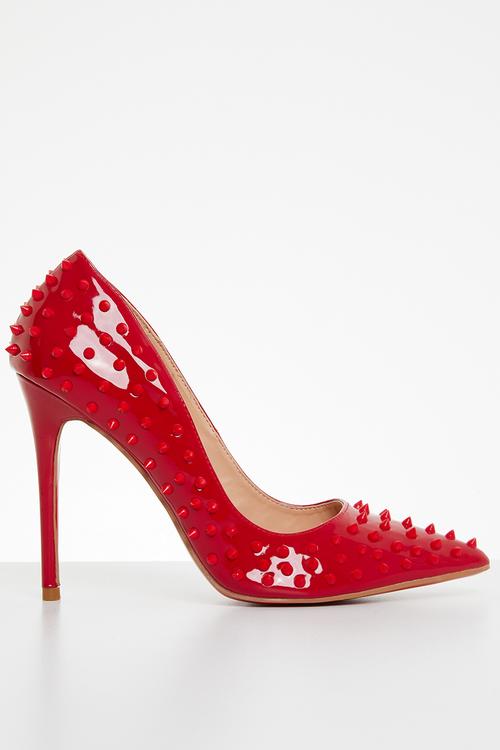 Killer3 barely there court heel - red