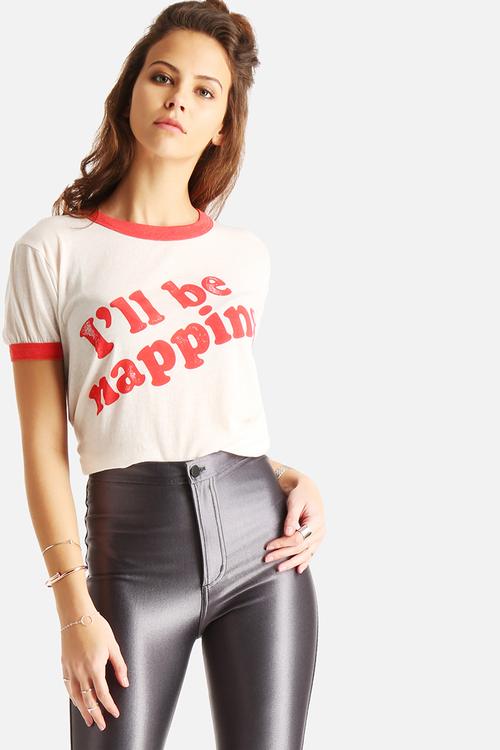 Vintage Ringer Tee - I'll Be Napping