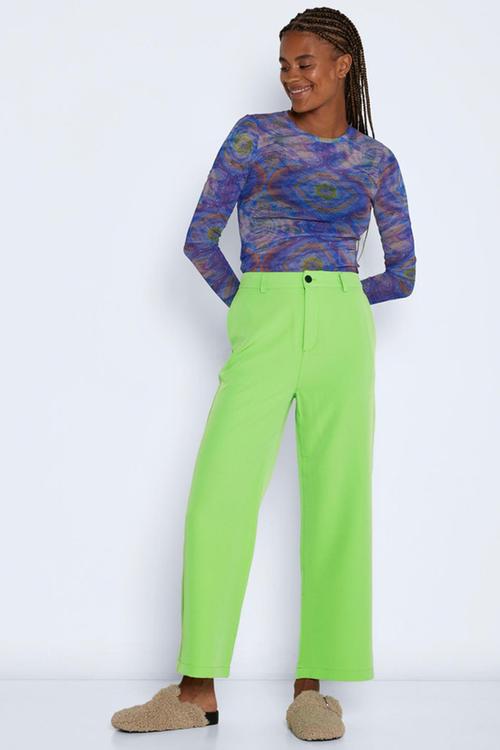 Drewie high waist ankle wide pants - grass green