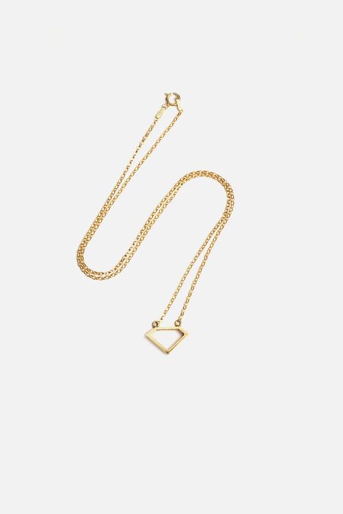 Small Hollow Diamond Pendent