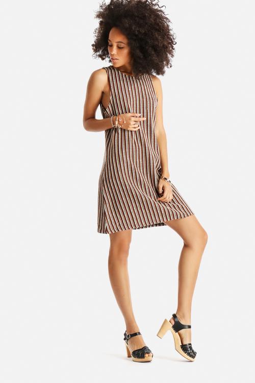 Striped Fit n Flare Dress