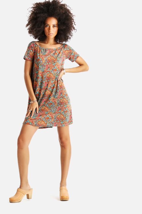Neon Paisley Dress