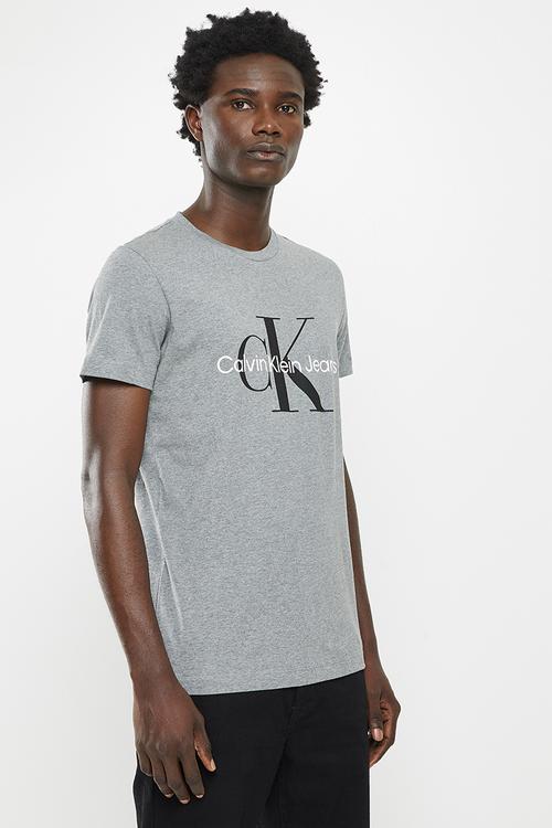 Core monogram slim tee - grey