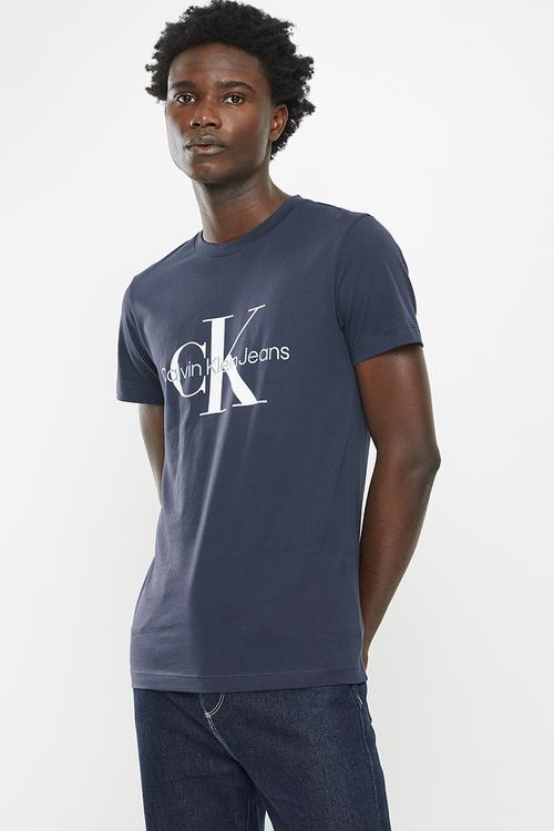 Core monogram slim tee - navy