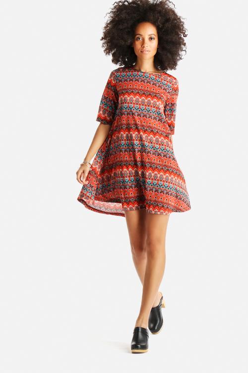 Boho print dress
