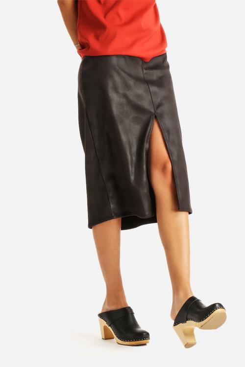 Suede Pencil Skirt