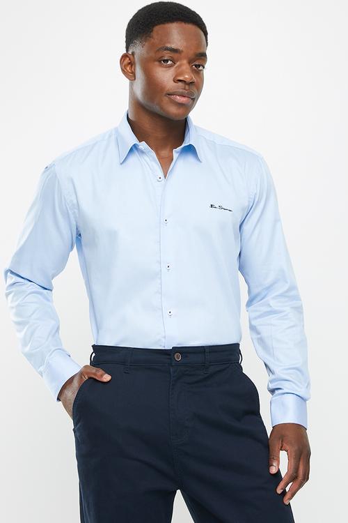 SLIM BEN SHIRT - SKY
