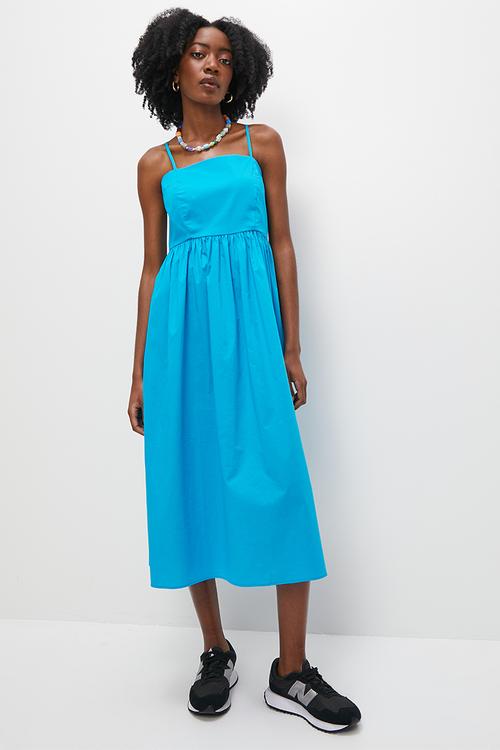 Straight neck babydoll - turquoise
