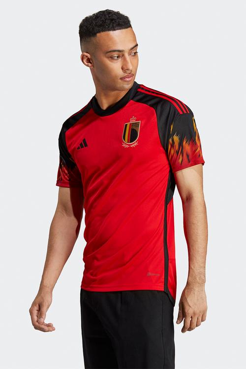 Belgium  Home Soccer WC 22 Jersey- red & black