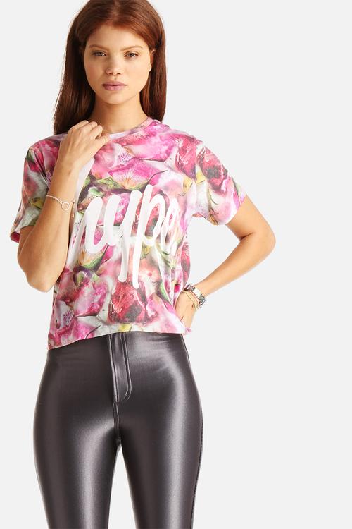 Frozen Flower Crop T-Shirt
