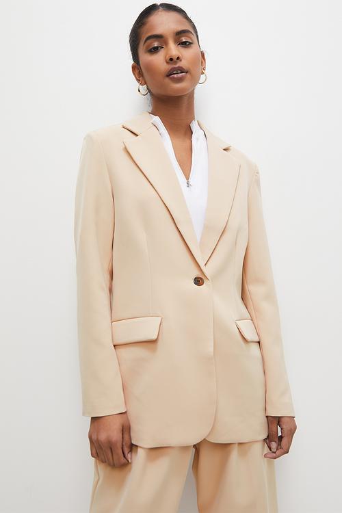 Single breasted blazer - sand
