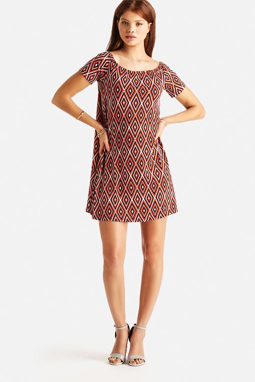 Diamond Geo Swing Dress