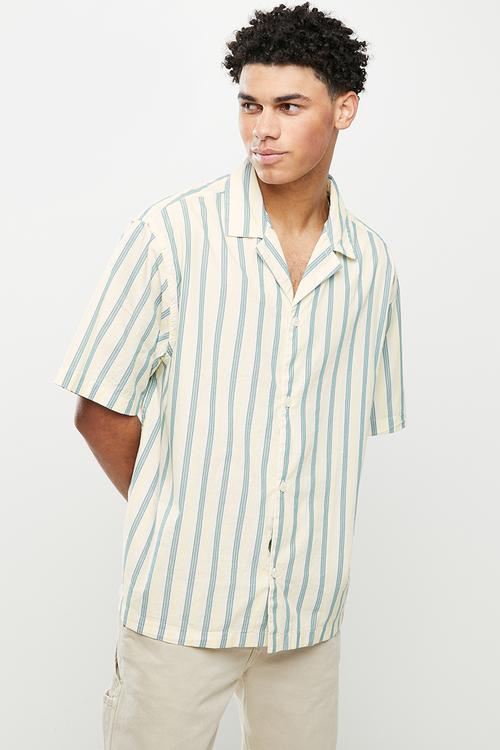 Short sleeve slouchy shirt - milk