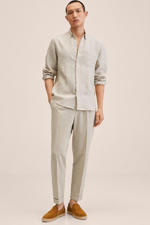 Avispa linen shirt  - beige