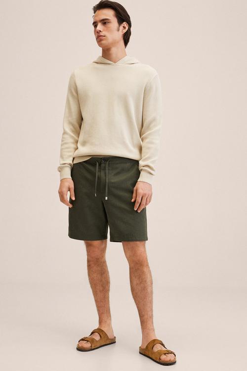 Flek bermuda shorts - khaki