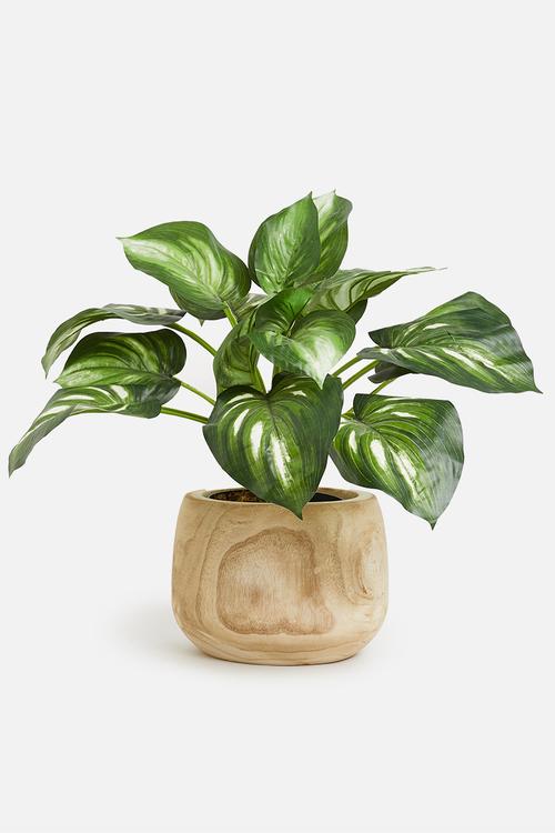 Wood grain planter - natural