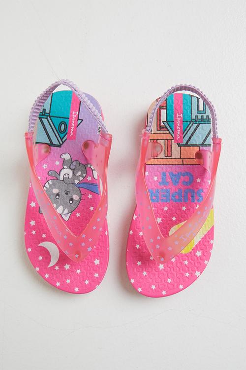 Toddler ankle strap cat - dark pink
