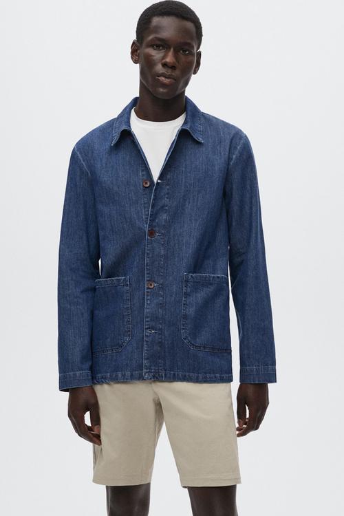 Lyon denim over shirt - blue