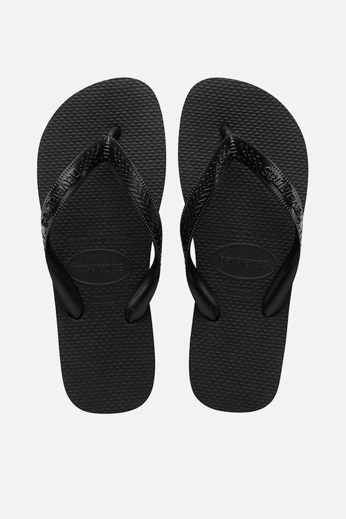 Kids top flip flops - black
