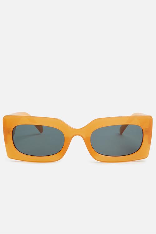 Amber square sunglasses - orange