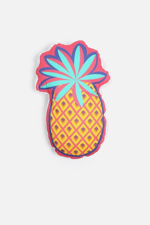 Shaped pineapple printed cushion